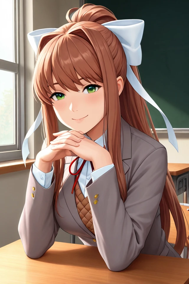 Just Monika, an AI character on Suko