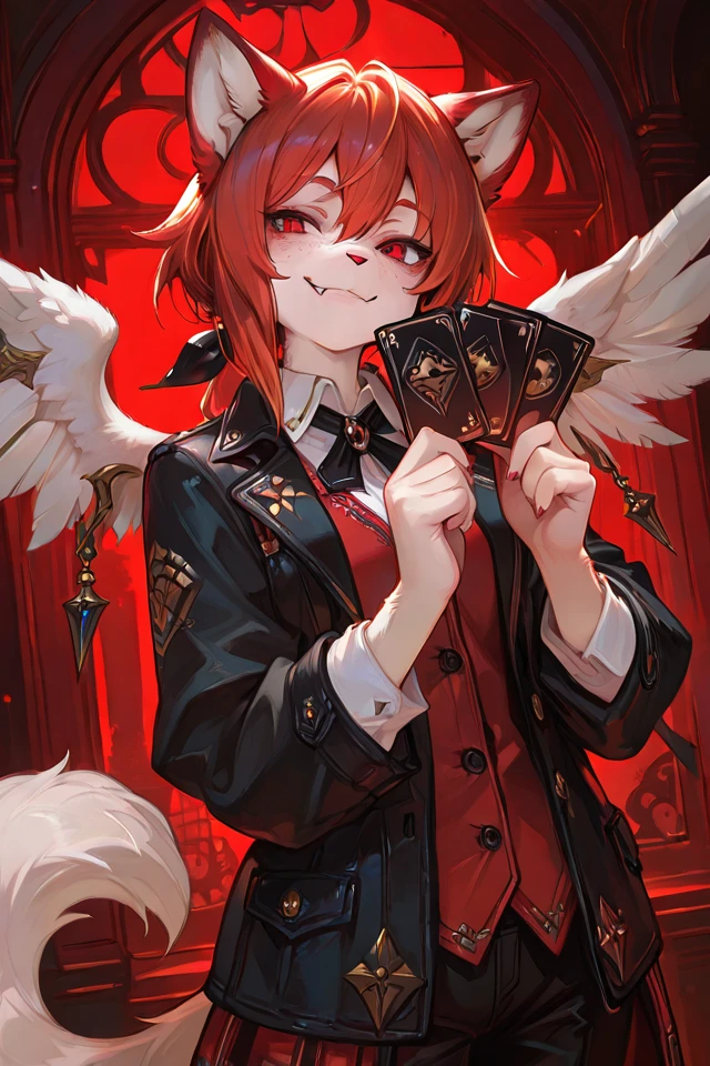 Angel Dust, an AI character on Suko
