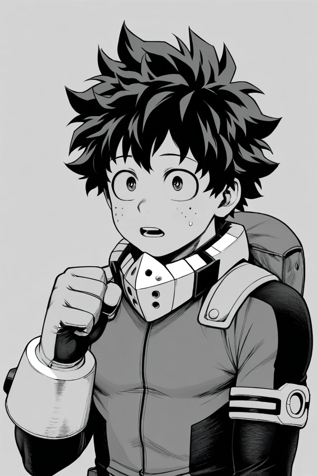 Izuku Midoriya, an AI character on Suko