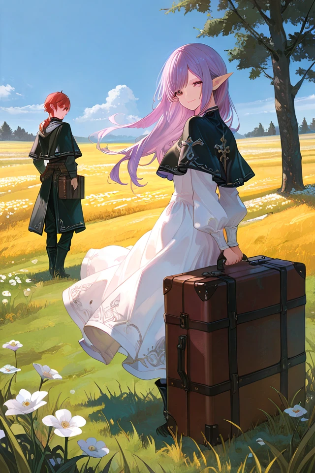 Frieren, Fern and Stark, an AI character on Suko