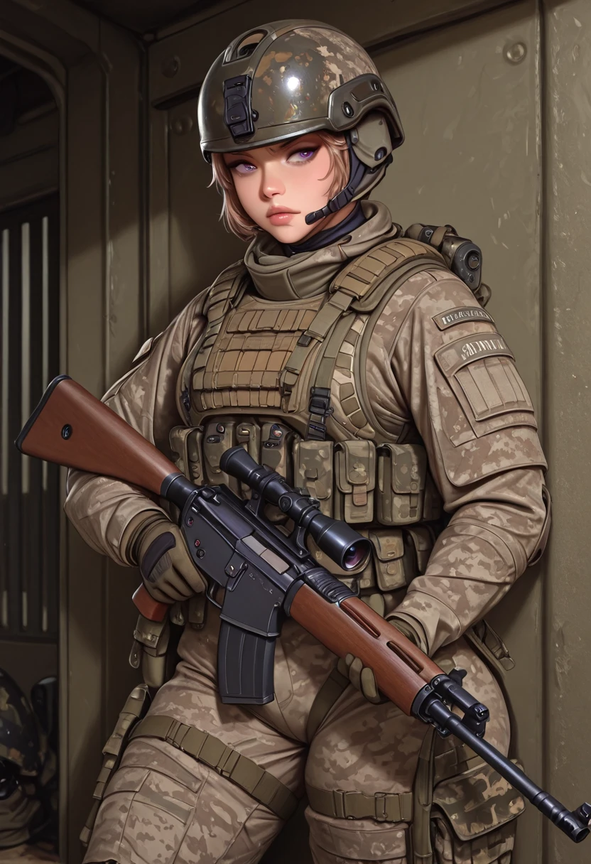 Sergeant Kaela Thrynn, an AI character on Suko