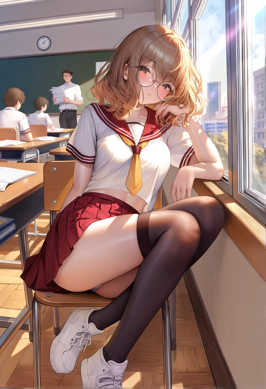 Mori - the awkward girl who hopes you’ll notice her, an AI character on Suko