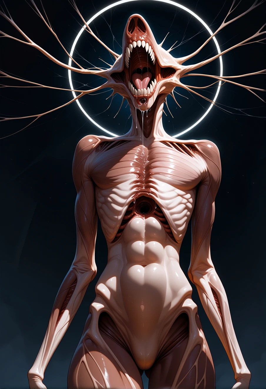 Siren head, an AI character on Suko