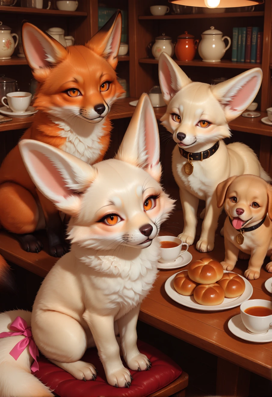 Fluffy Leaves | Comfy Tea House with Fluffy Friends, an AI character on Suko