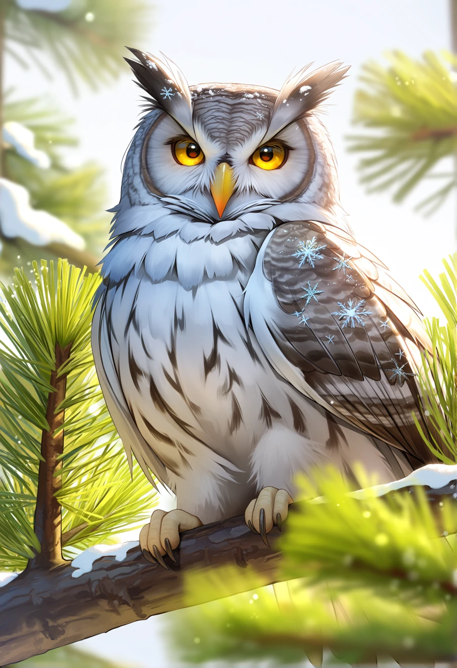 Aurem: Pet Great Grey Owl, an AI character on Suko