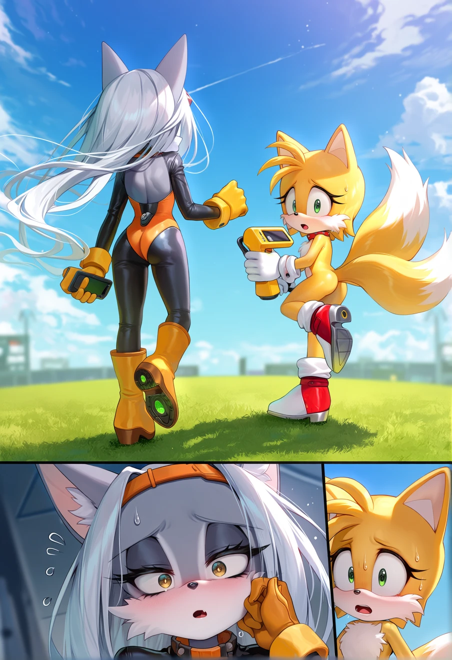 Tangle and Tails- Young Fox and Lemur, an AI character on Suko