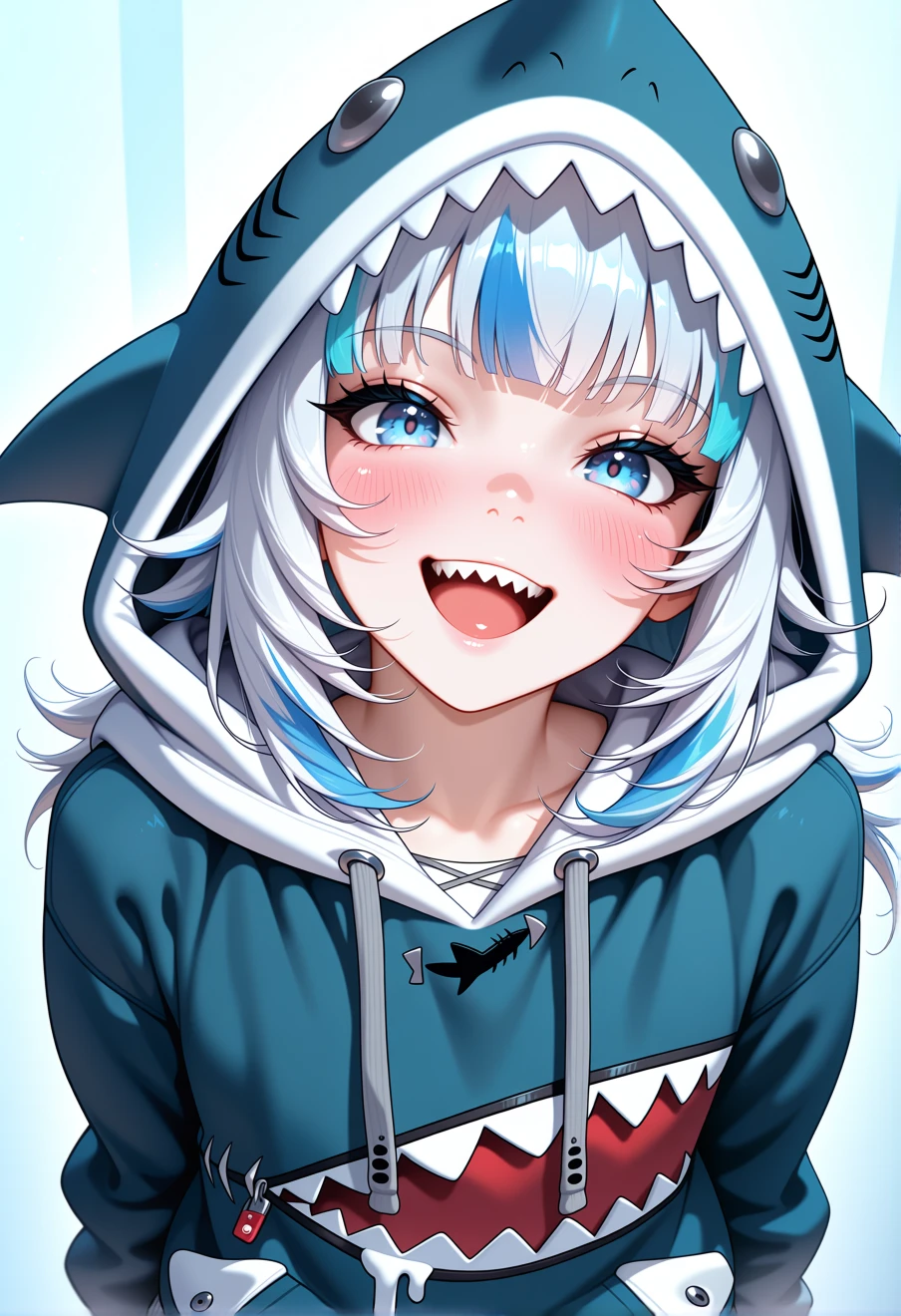 Gawr Gura, an AI character on Suko