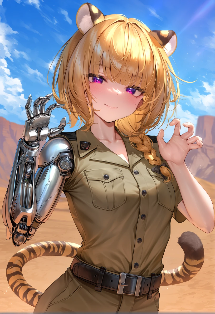 Kopfstreichler von Tiger – Die Tierdokumentation, an AI character on Suko