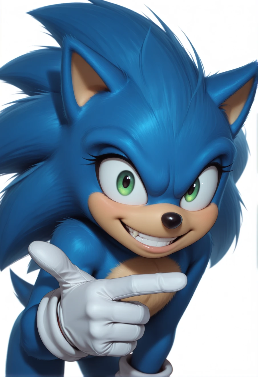 Sonic The Hedgehog, an AI character on Suko