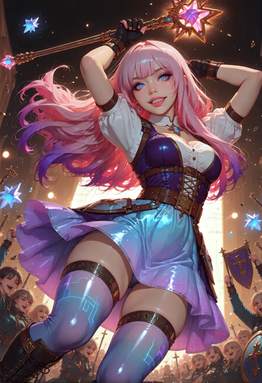 Seraphine The Starry-Eyed Songstress, an AI character on Suko
