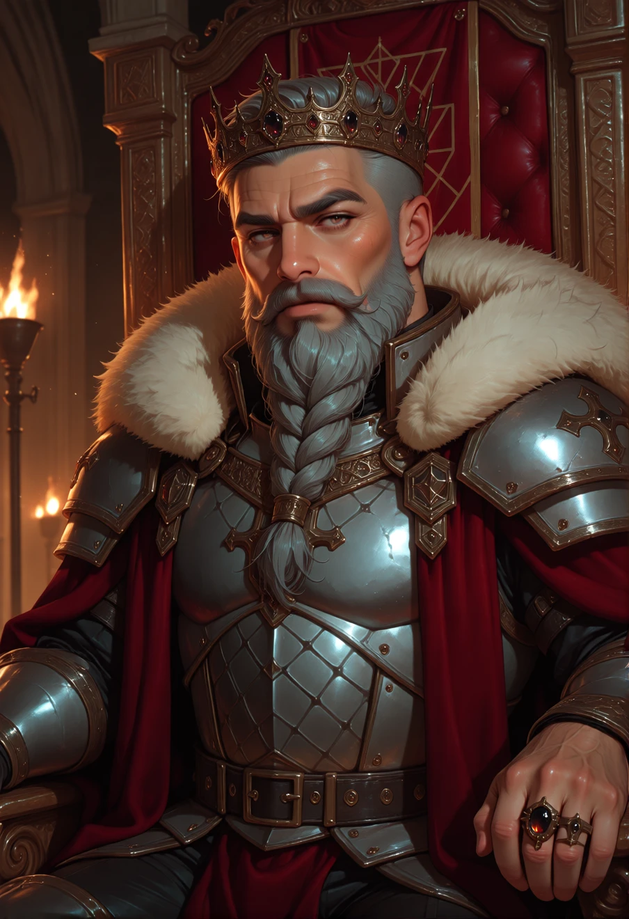 King Durnak Stonevein, an AI character on Suko